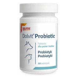 Dolvit Probiotic 60 Tabletten – Probiotikum für Hunde und Katzen zur Unterstützung von Darmflora, Verdauung und Immunsys